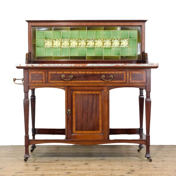 M-6731 Antique Edwardian Mahogany Washstand (2)