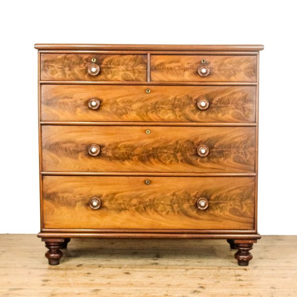 M-6733 Victorian Mahogany Chest of Drawers (2)