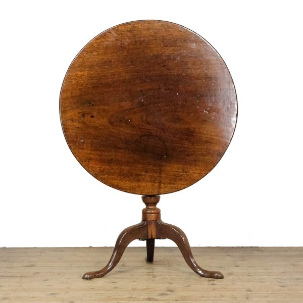 M-6734 Georgian Mahogany Snap Top or Tilt Top Pillar Table (10)