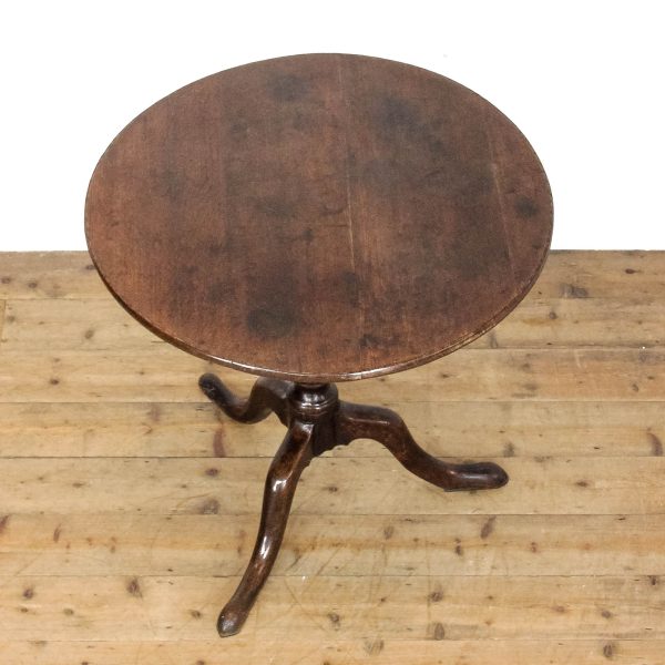 M-6735 Georgian Oak Snap Top Pillar Table (2)