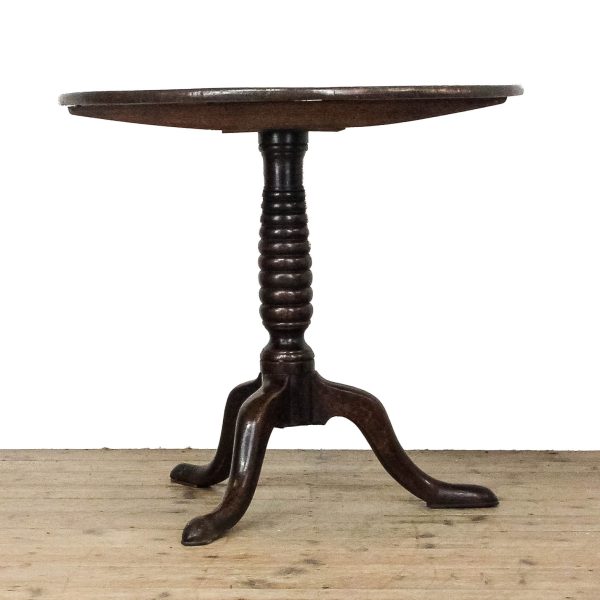 M-6735 Georgian Oak Snap Top Pillar Table (3)