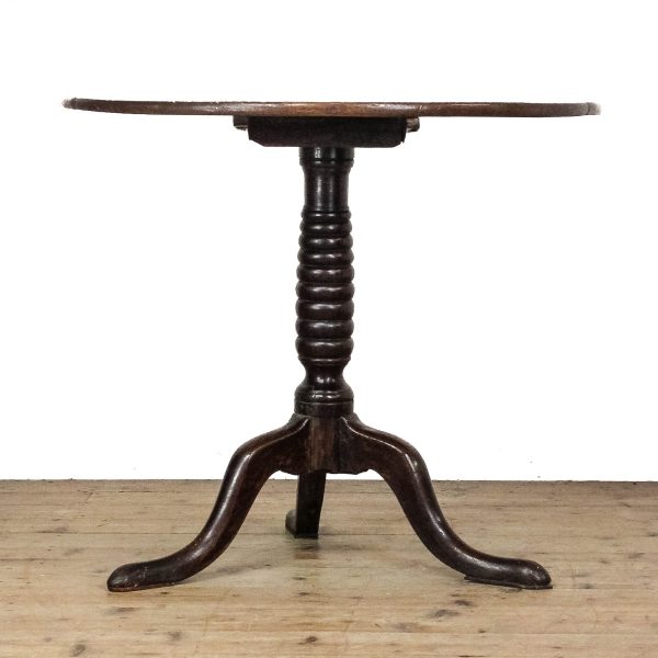 M-6735 Georgian Oak Snap Top Pillar Table (5)