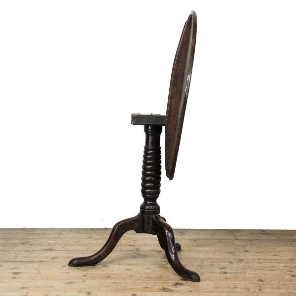 M-6735 Georgian Oak Snap Top Pillar Table (9)