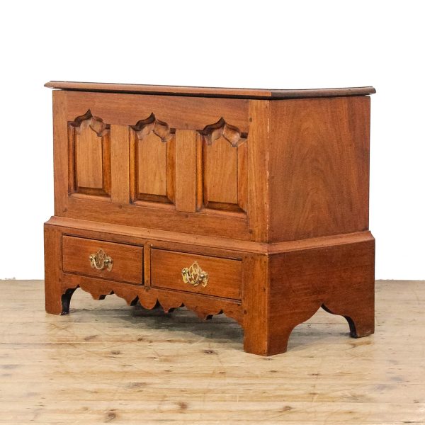 M-6751 Antique 18th Century Style Oak Coffer Bach (3)