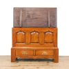 M-6751 Antique 18th Century Style Oak Coffer Bach (8)