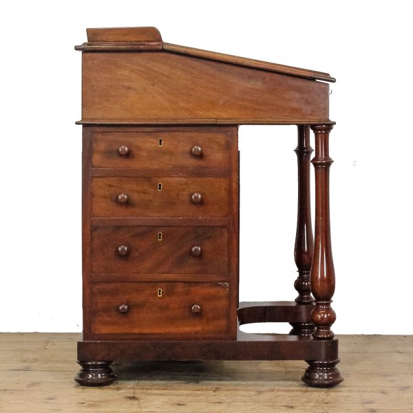 M-6757 Antique Victorian Mahogany Davenport Desk (5)