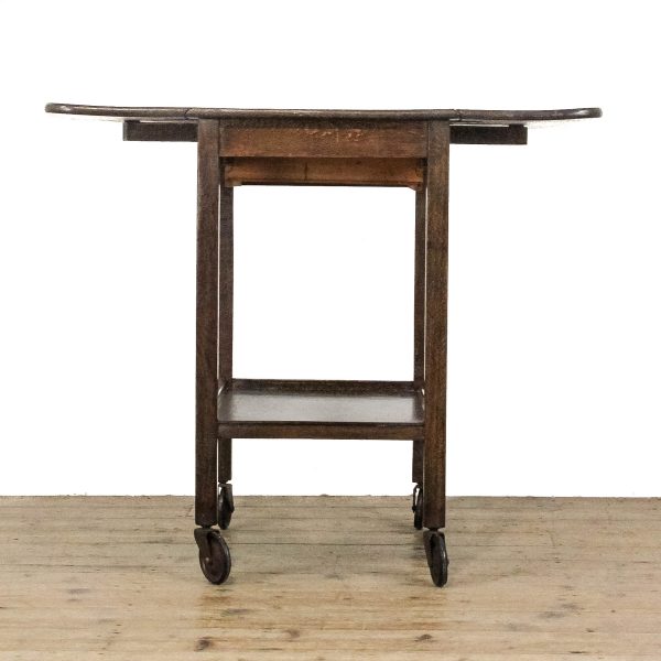 M-6778 - Vintage Oak Drinks Trolley (1)