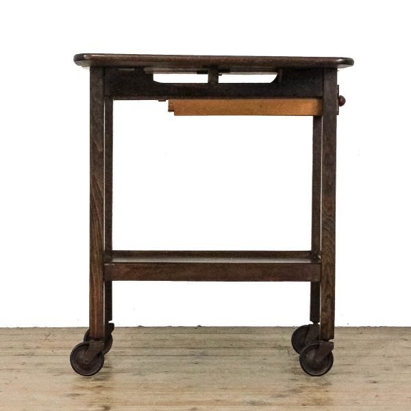 M-6778 - Vintage Oak Drinks Trolley (13)