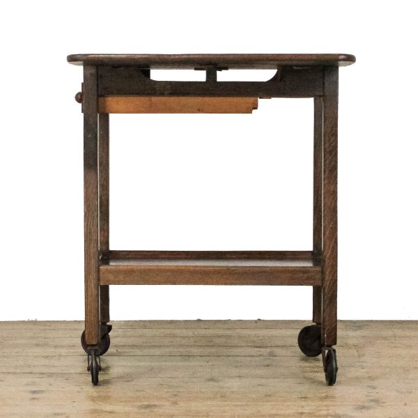M-6778 - Vintage Oak Drinks Trolley (15)