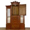 M-6702 Antique Large Mahogany Wardrobe 9
