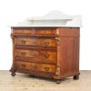 M-6663 Antique Marble Top Continental Chest of Drawers 12