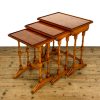 M-6796 Vintage Nest of Yew Wood Side Tables 2
