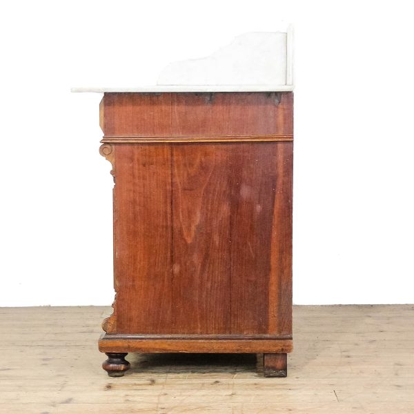 M-6663 Antique Marble Top Continental Chest of Drawers 6