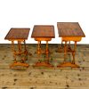 M-6796 Vintage Nest of Yew Wood Side Tables 5