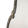 M-6490 Antique Ebonised Chinoiserie Dressing Table Mirror 5