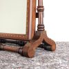 M-6470 Antique Victorian Gothic Mahogany Swing Mirror 4