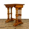 M-6796 Vintage Nest of Yew Wood Side Tables 8