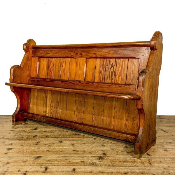 M-6903 Antique Pine Chapel Pew 1