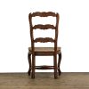 M-6585 Set of Six Oak Kitchen Chairs with Rush Seats (1)