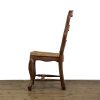 M-6585 Set of Six Oak Kitchen Chairs with Rush Seats (11)