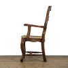 M-6585 Set of Six Oak Kitchen Chairs with Rush Seats (7)