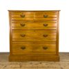 M-6695 Antique Edwardian Satinwood Chest of Drawers (2)