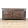 M-6696 Large Antique Oak Coffer (3)