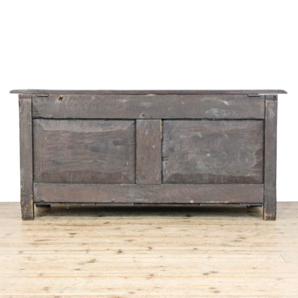M-6696 Large Antique Oak Coffer (8)