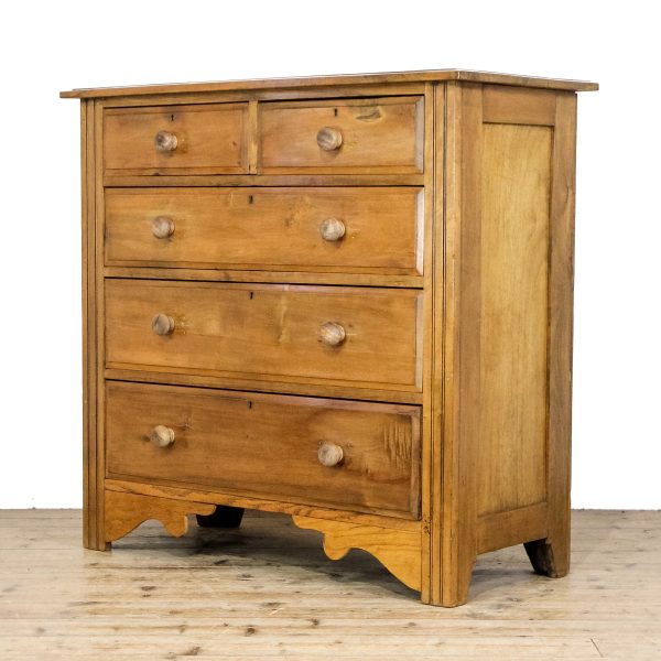 M-6773 Antique Satinwood Chest of Drawers (5)