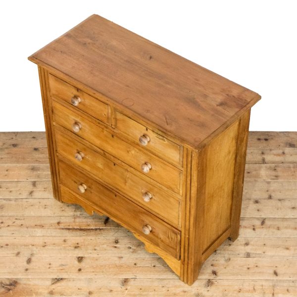M-6773 Antique Satinwood Chest of Drawers (6)