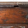 M-6777 Antique 19th Century Oak Carved Coffer (5)