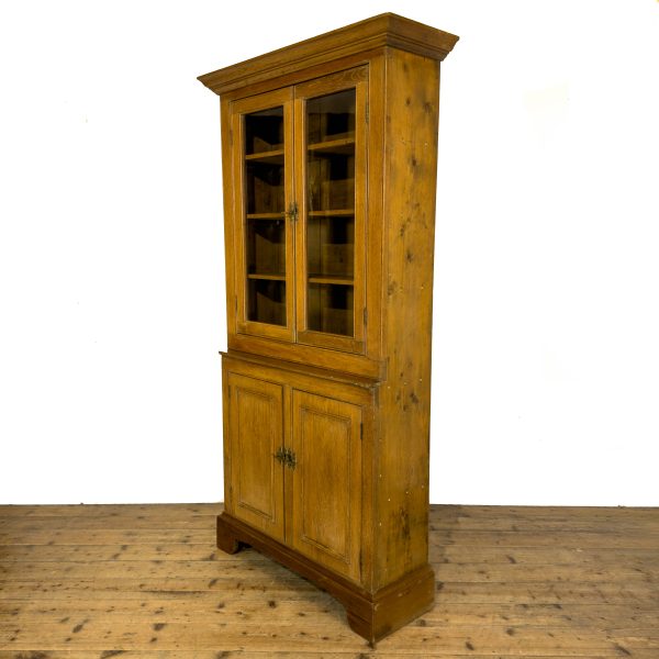 M-6801 Antique Early 20th century Oak Cupboard (3)