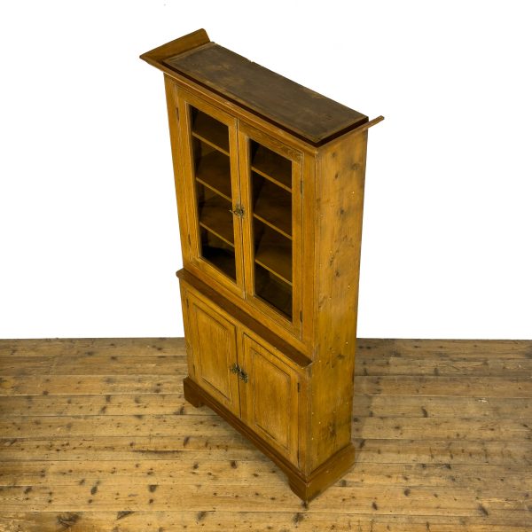 M-6801 Antique Early 20th century Oak Cupboard (4)