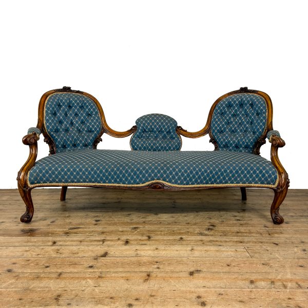 M-6806 Angtique Victorian Walnut Sofa or Chaise (2)