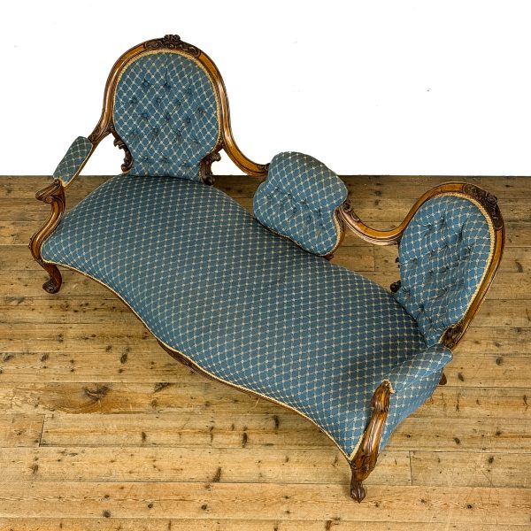 M-6806 Antique Victorian Walnut Sofa or Chaise (3)