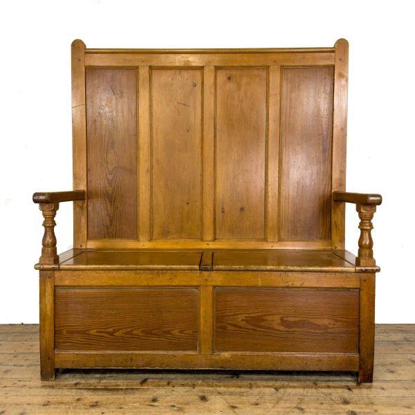M-6811 Antique Country Pine Settle (2)
