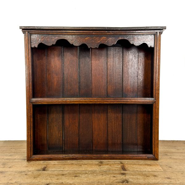 M-6814 Antique Oak Wall Hanging Shelves (1)