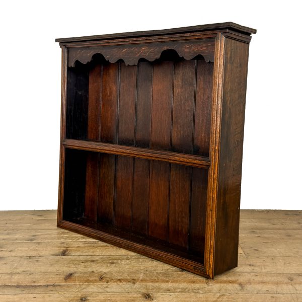 M-6814 Antique Oak Wall Hanging Shelves (2)