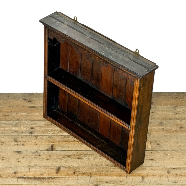 M-6814 Antique Oak Wall Hanging Shelves (3)