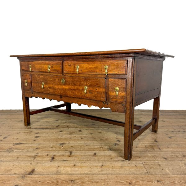 M-6826 Antique Oak Serving Table (3)