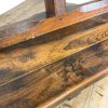 M-6843 Antique 19th Century Cotswold Oak Church Pew (4)