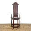 M-6876 Antique Carved Oak Elbow Chair (4)