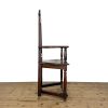 M-6876 Antique Carved Oak Elbow Chair (5)