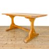 M-2604 Early 20th Century Pale Oak Dining Table 1