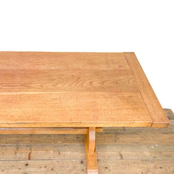 M-2604 Early 20th Century Pale Oak Dining Table