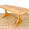 M-2604 Early 20th Century Pale Oak Dining Table