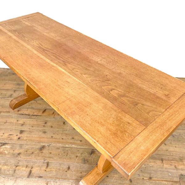 M-2604 Early 20th Century Pale Oak Dining Table