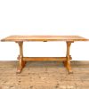 M-2604 Early 20th Century Pale Oak Dining Table