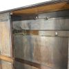 M-6772 Antique Oak Panelled Hall Cupboard (1)