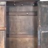 M-6772 Antique Oak Panelled Hall Cupboard (3)